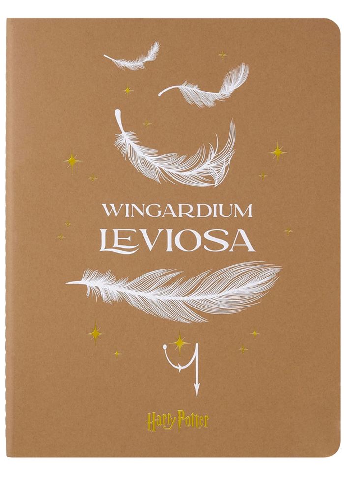 Zeszyt Moleskine Harry Potter Wingardium Leviosa (XL bardzo duży 19x25) w Linie Kraftowy Fluorescencyjny Miękka oprawa (Moleskine Cahier Harry Potter Wingardium Leviosa with glow effect Ruled Extra Large Soft Cover) - 8056999272173